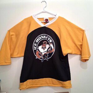 Vintage K1 Sportswear Ice Monkeys Hockey Jersey XL #14 – Black/Gold